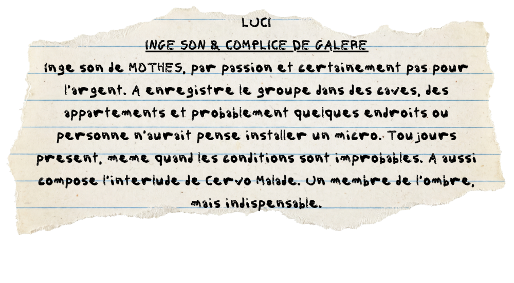 Luci - Ingé son et complice de galère