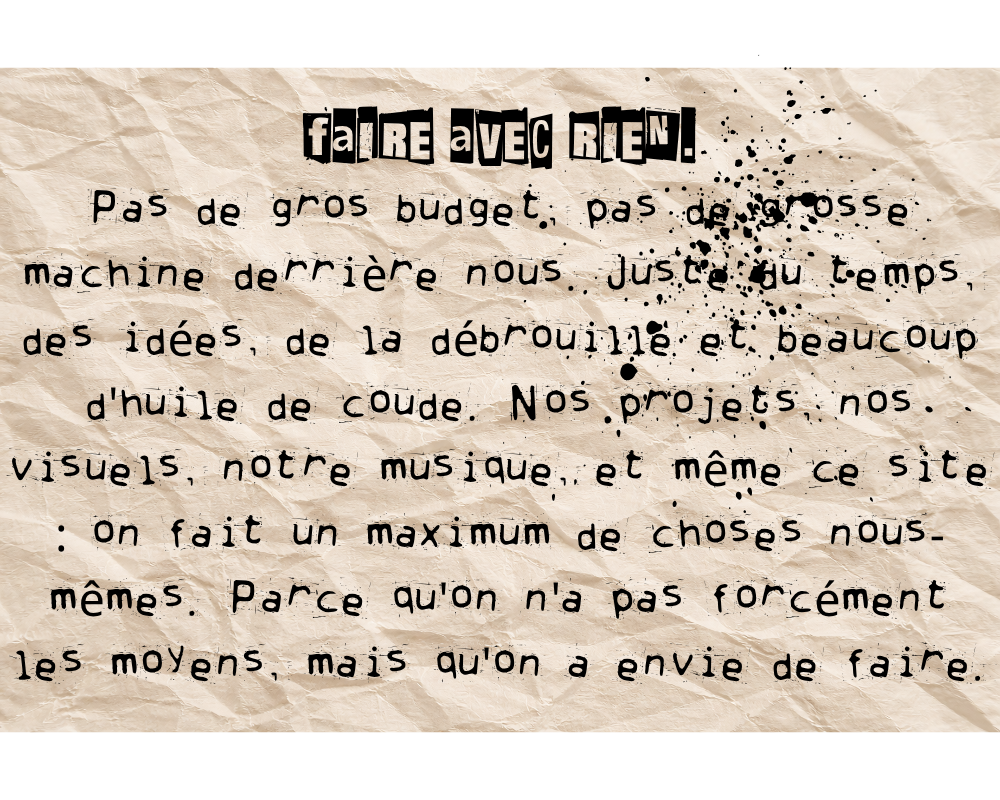 Faire avec rien